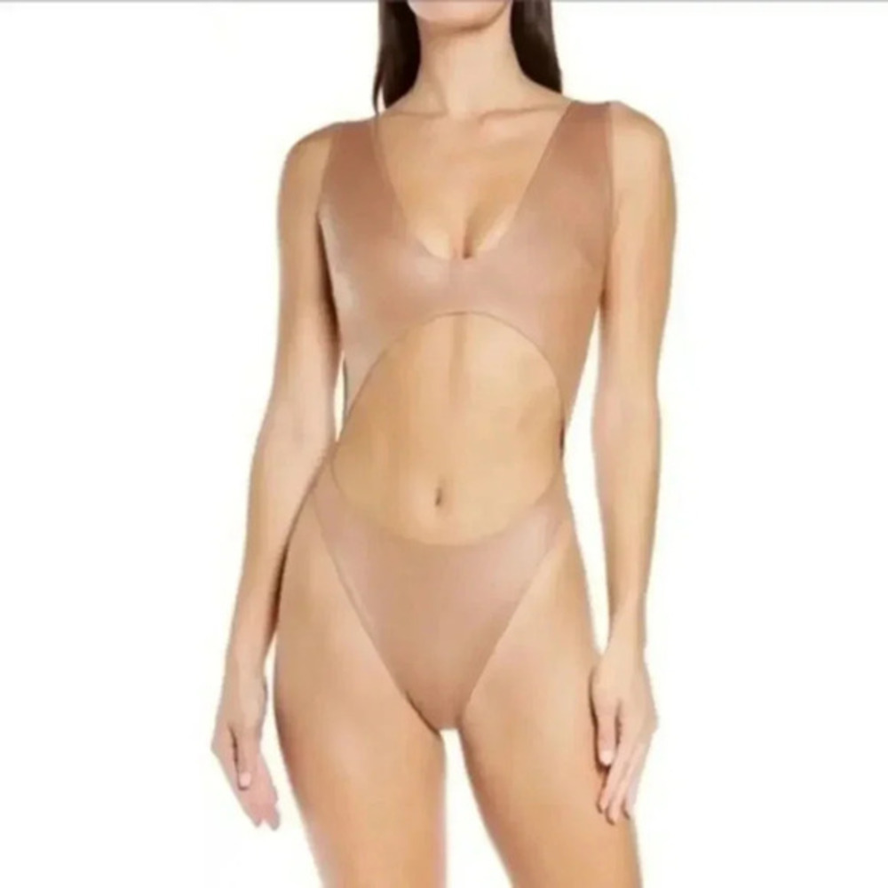 SKIMS Wet Jersey Cutout Bodysuit B547